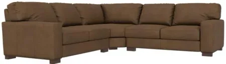 Monarch 3pc Leather Sectional