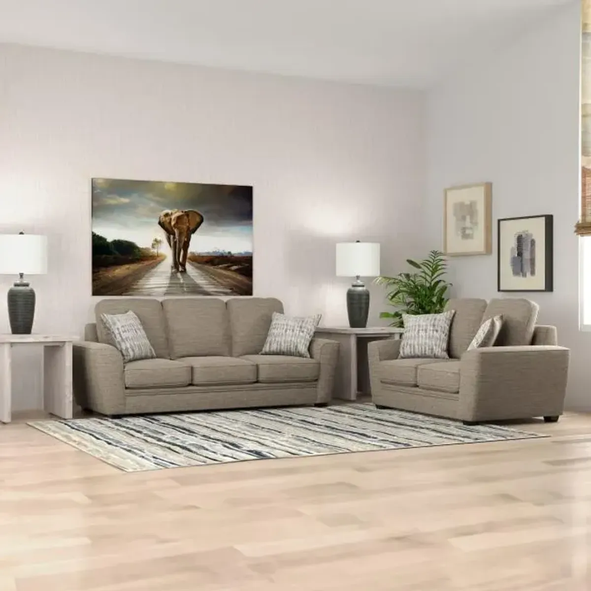 Barnes - New! Sofa & Loveseat