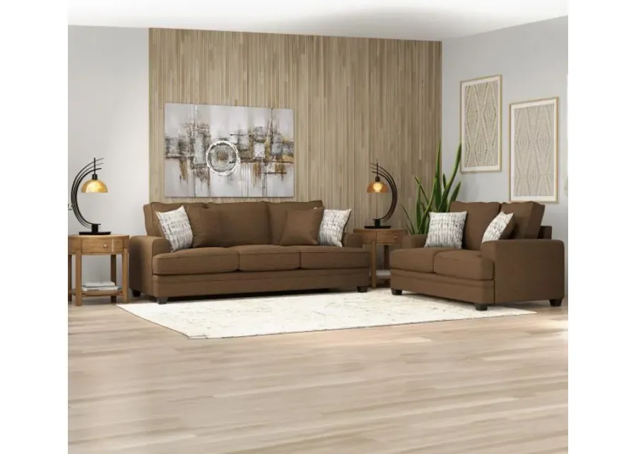 Kingston Brown Sofa & Loveseat