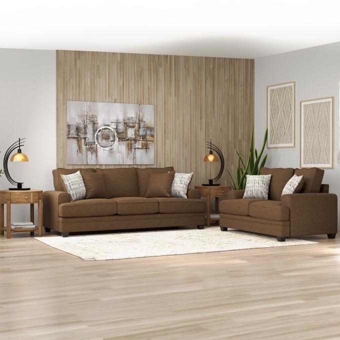 Kingston Brown Sofa & Loveseat