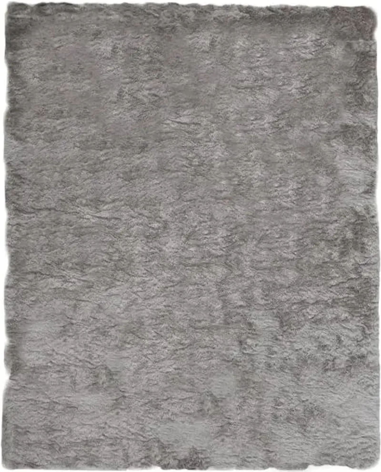 5'x8' Luxe Platinum Shag Area Rug