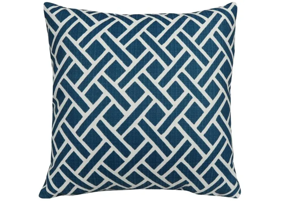 Eastwood Teal Outdoor Pillow