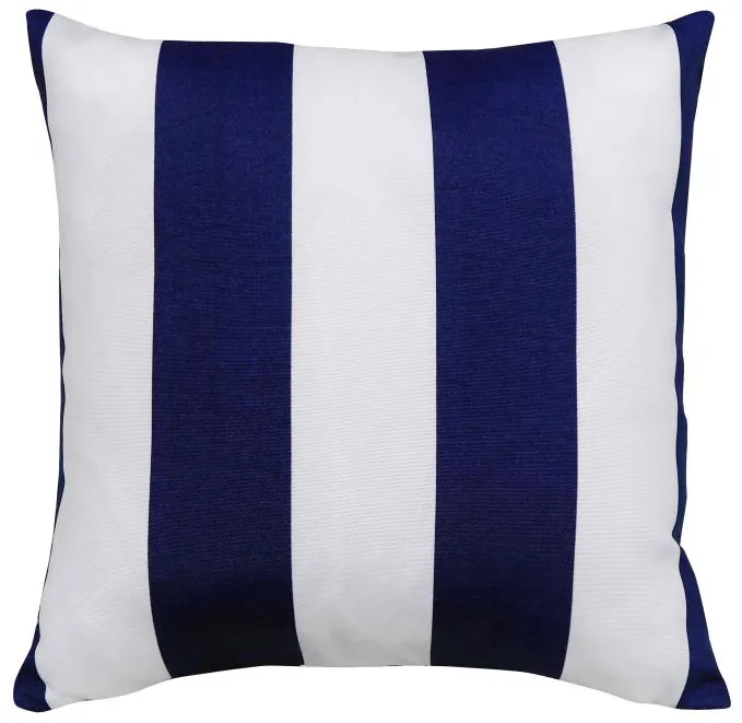 Cabana Stripe Cobalt Outdoor Pillow