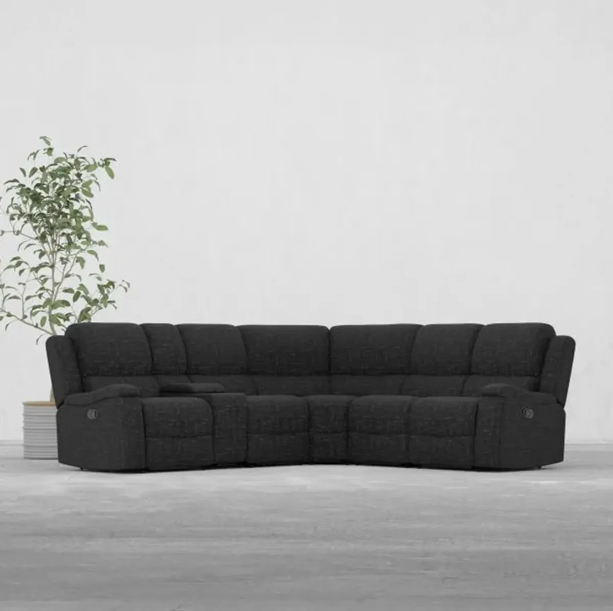 Braxton Reclining Sectional + Free Recliner