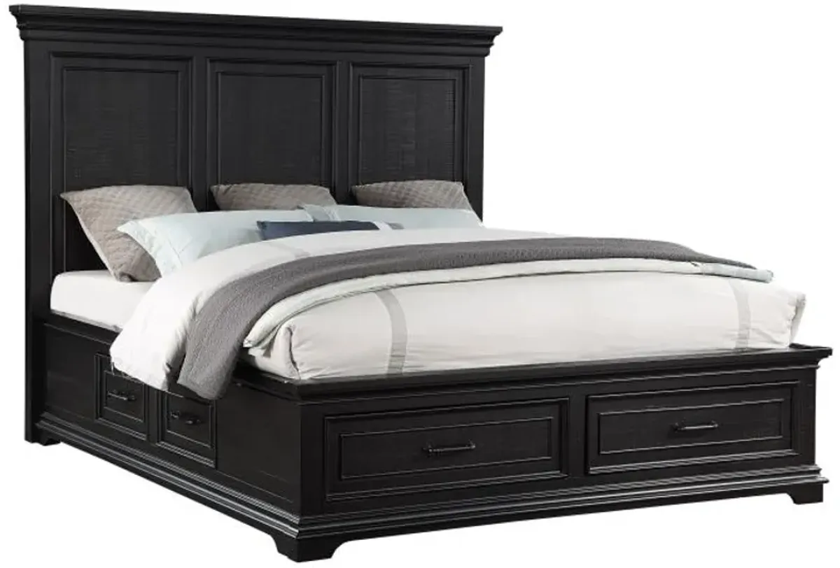 Legion Ebony Storage Bed