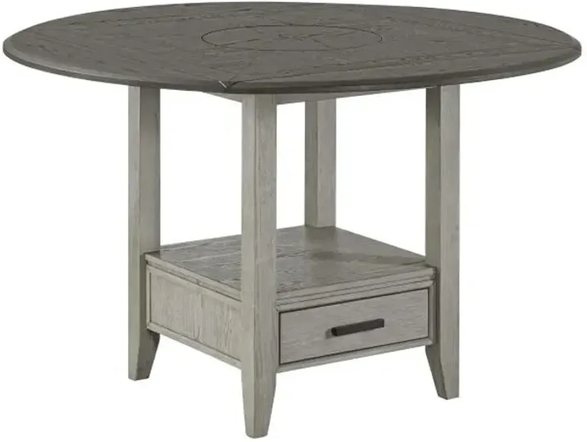 Berkeley - New! Round counter Height Drop Leaf Table