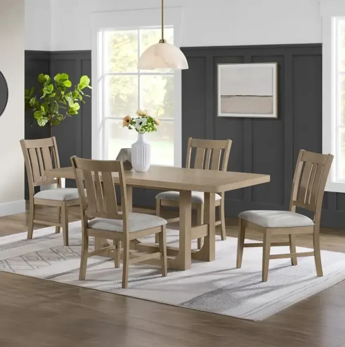 Clemson -New! 5pc Dining Set: Table & 4 Side chairs