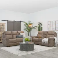 Triplex Power Reclining Living Room Set - Brown