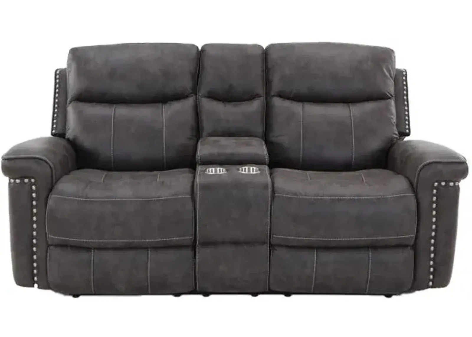 Triplex Reclining Console Loveseat