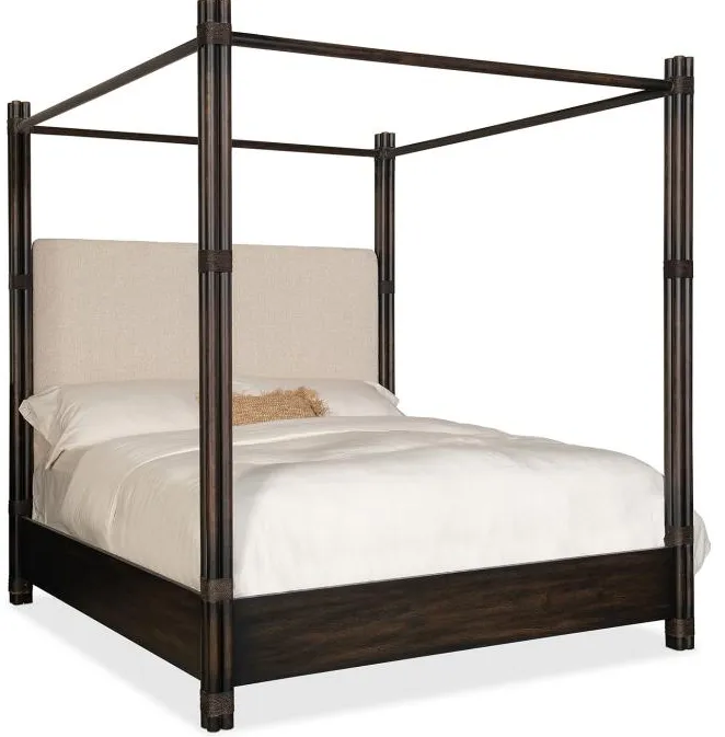 Retreat Eastern King Upholstered Canopy Bed