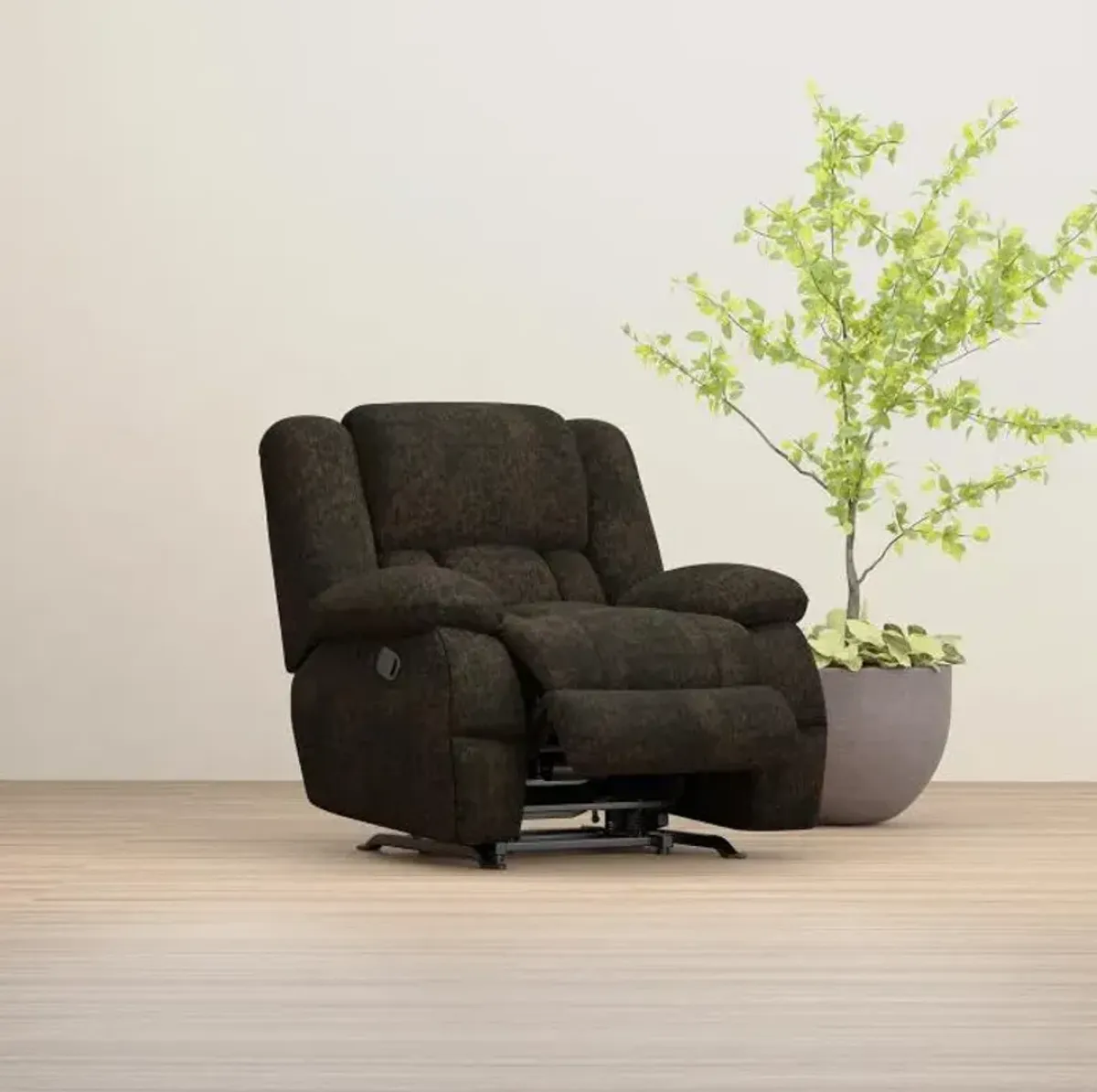 Walker Manual Recliner Brown