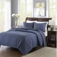 Kipton Coverlet Navy Collection