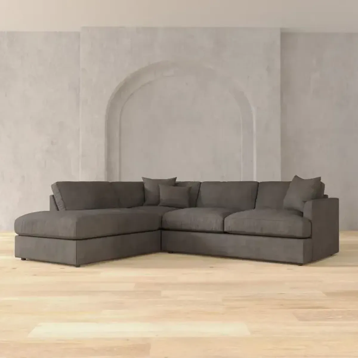 Wesley 2pc Sectional with LAF Chaise