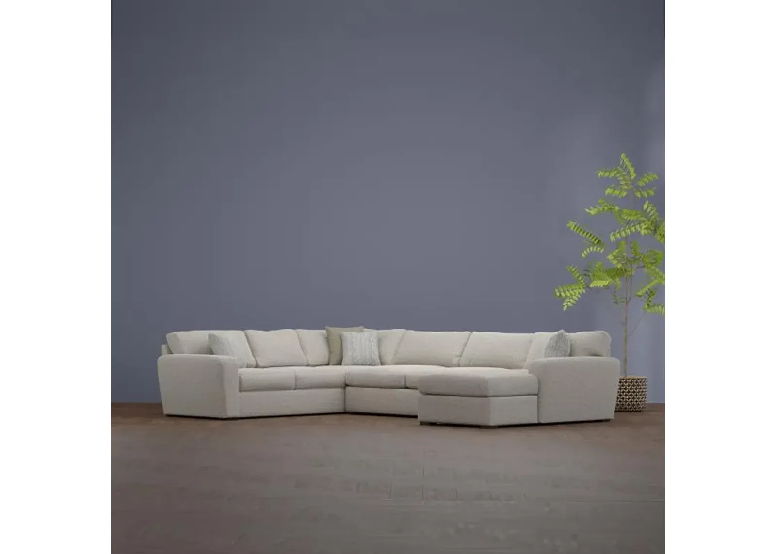 Harley - New! 3pc Right Chaise Sleeper Sectional