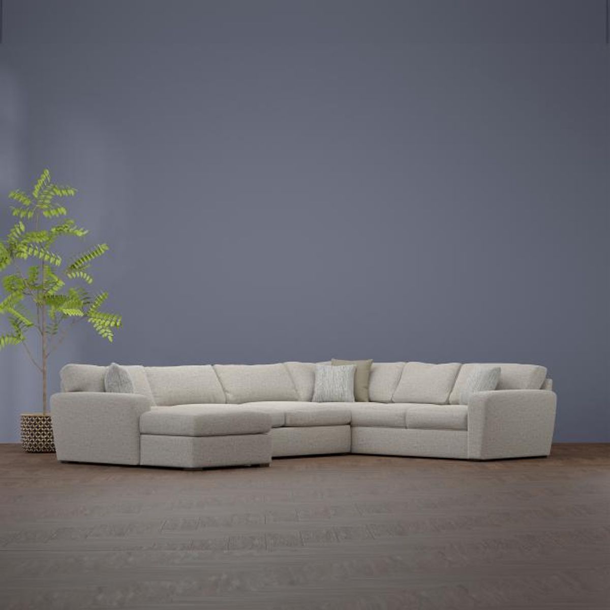 Harley - New! 3pc Left Chaise Sleeper Sectional