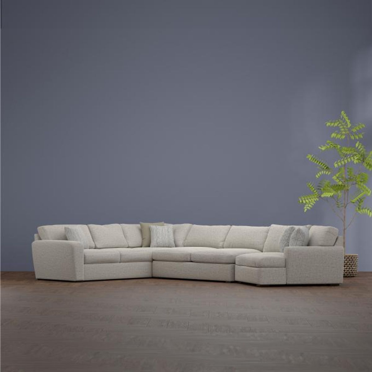 Harley 3pc Right Cuddler Sectional