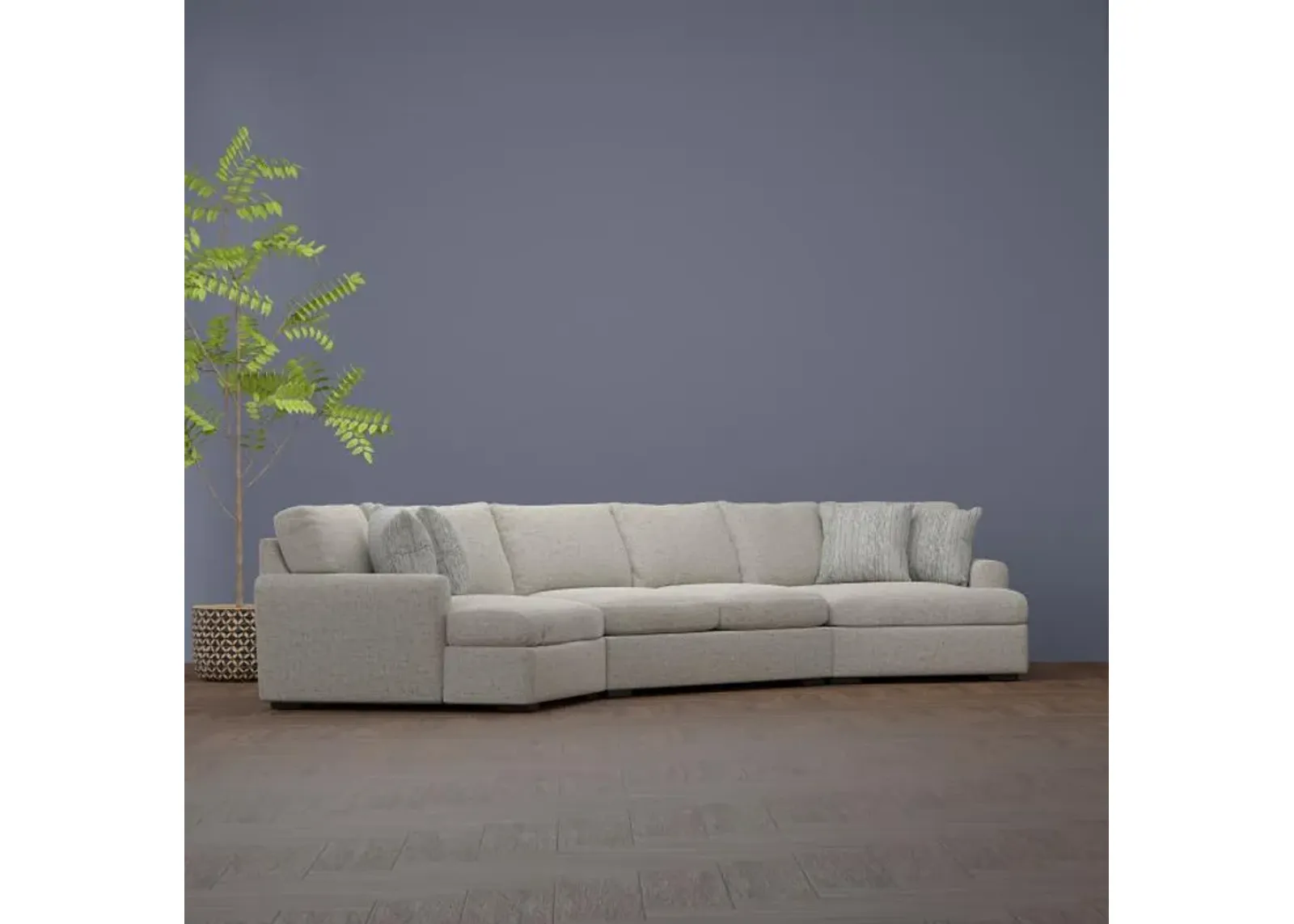 Harley - New! 3pc Double Cuddler Sectional