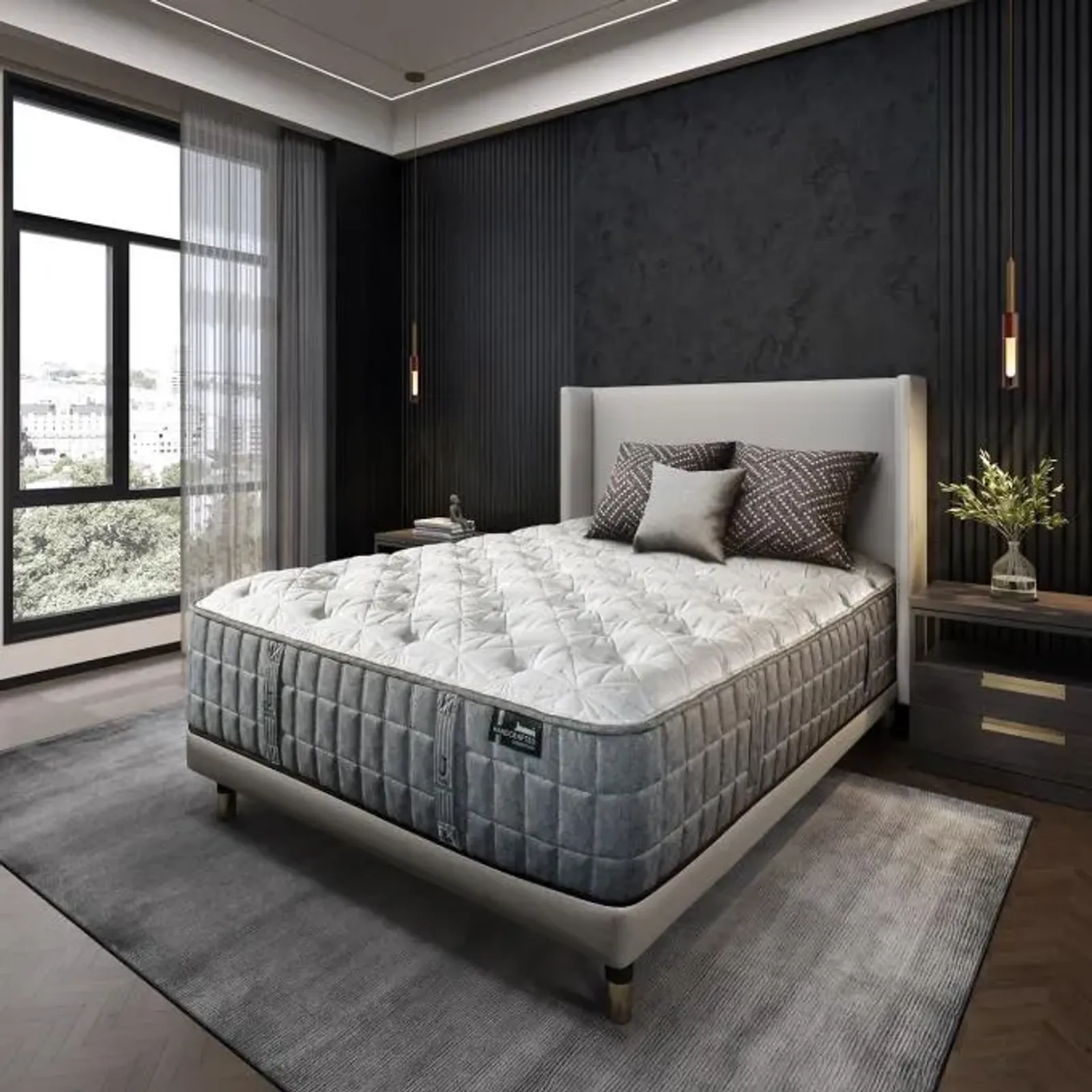 Bordeaux Firm Twin Mattress & Low Profile Foundation