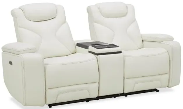 Jet Zero G Power Reclining Loveseat with Power headrest & Refigorator