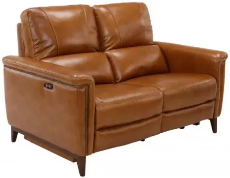 Remy Leather Power Reclining Loveseat with Power Headrests