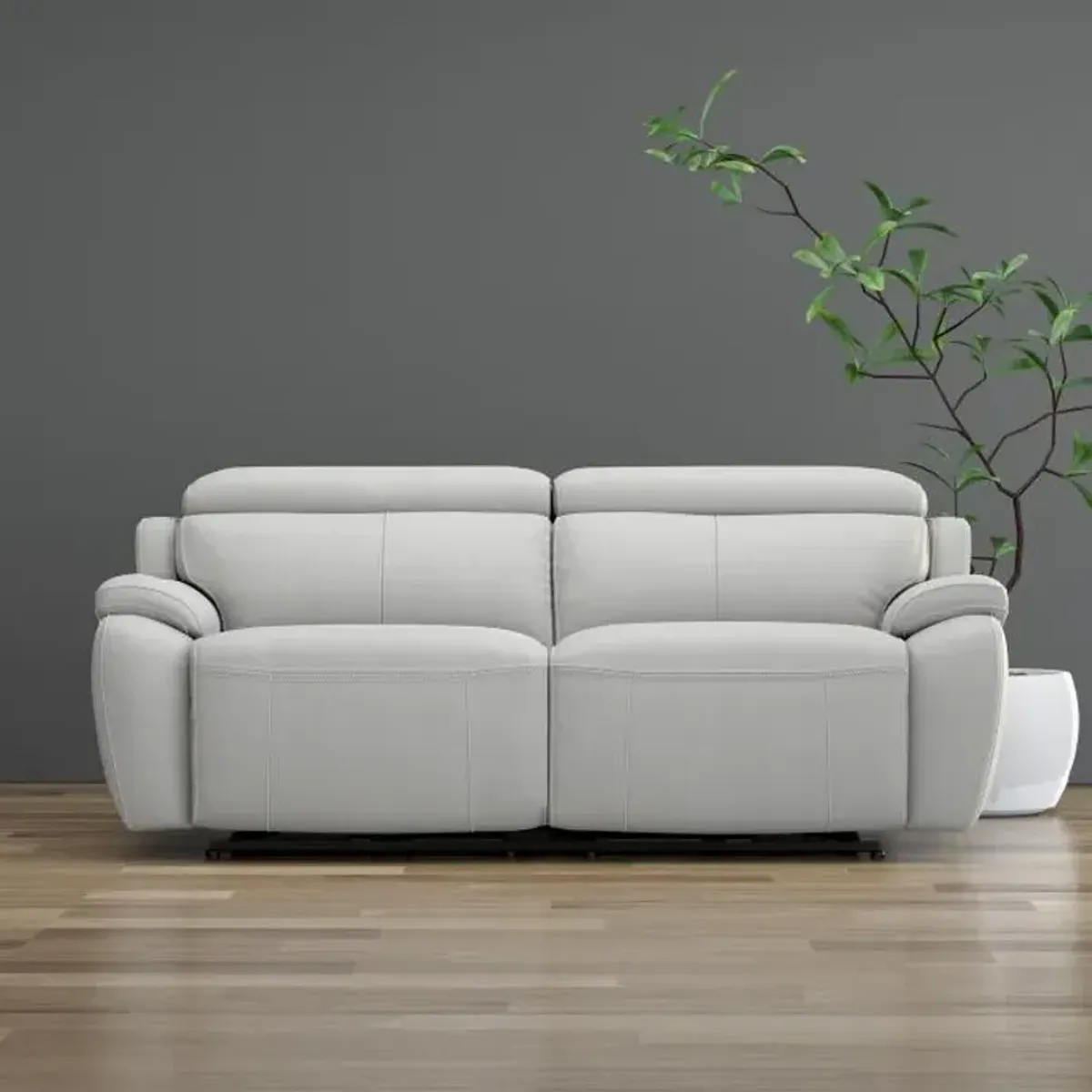 Nixon - New! Leather Power Sofa