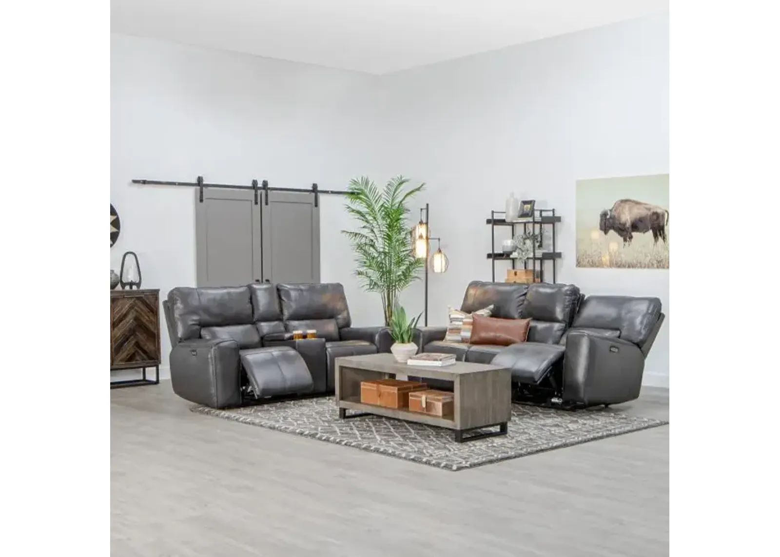 Malone Gray Reclining Living Room Collection