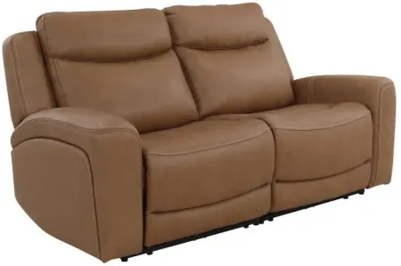Ryder Leather Power Reclining Loveseat with Heat & Massage