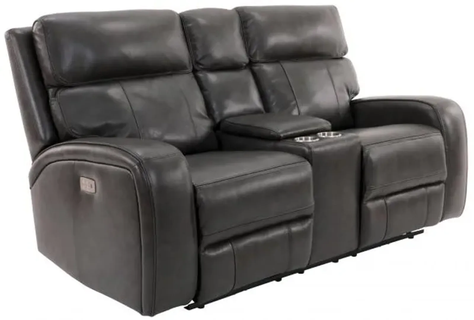 Lunar Power Reclining Console Loveseat by Jerome s Furniture Furniture