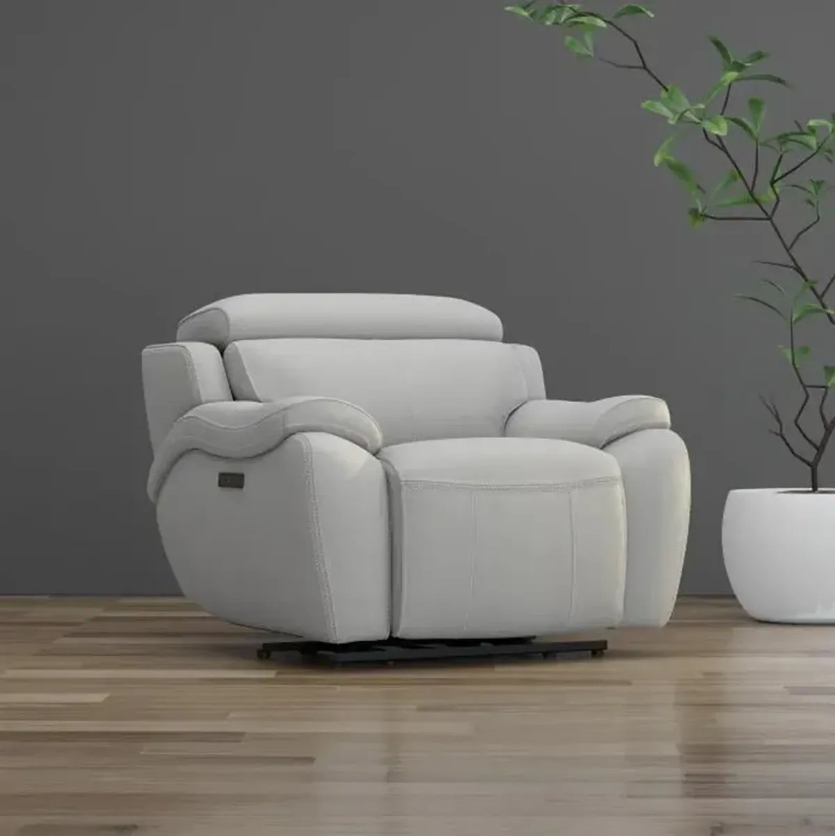 Nixon - New! Leather Power Recliner