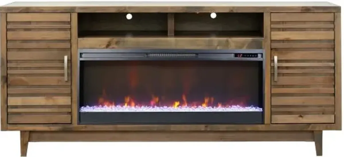 Everett 77" Fireplace Console