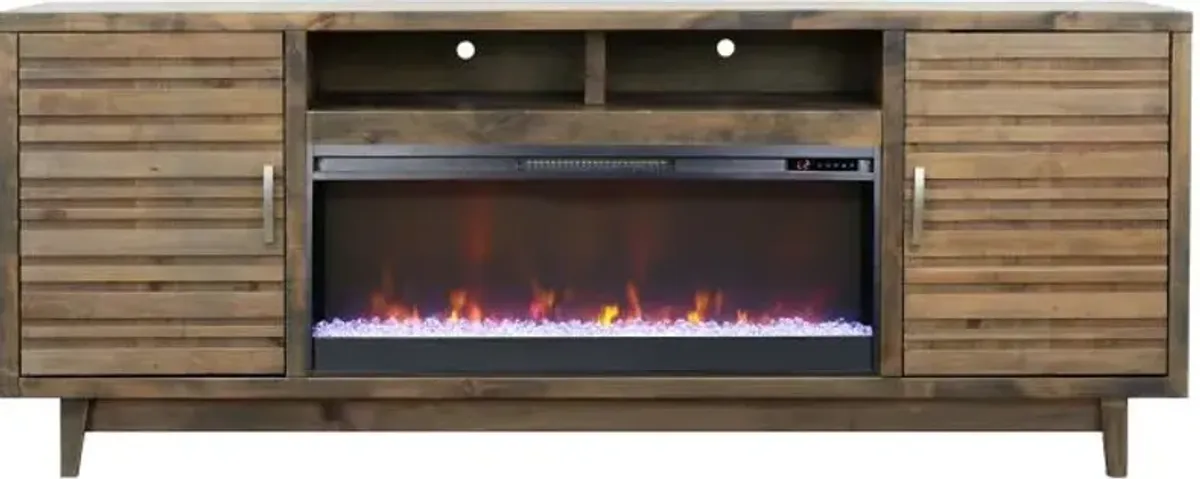 Everett 87" Fireplace Console