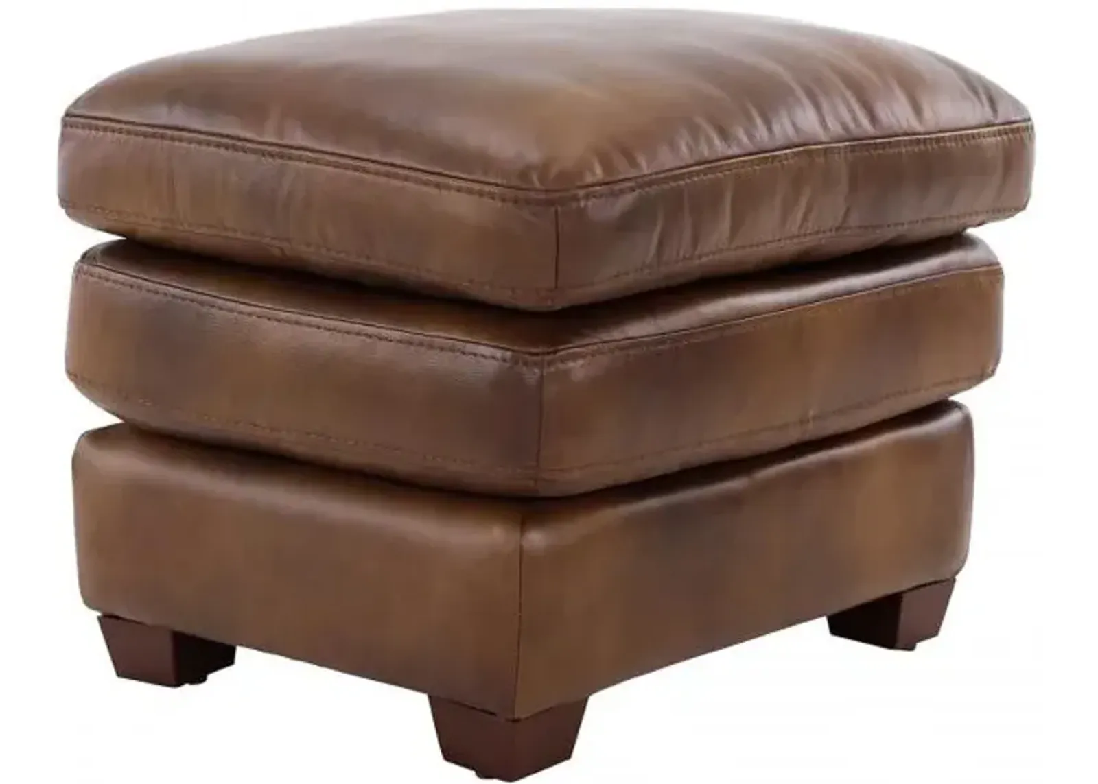 Henley Leather Ottoman