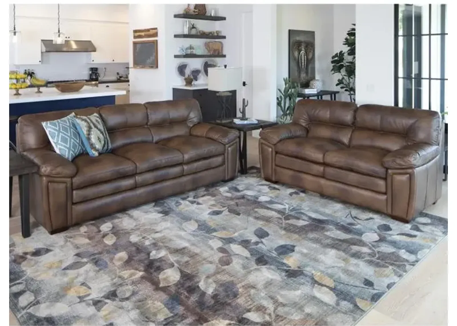 Henley Leather Living Room Set