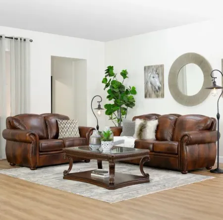 Tuscan Leather Living Room Set