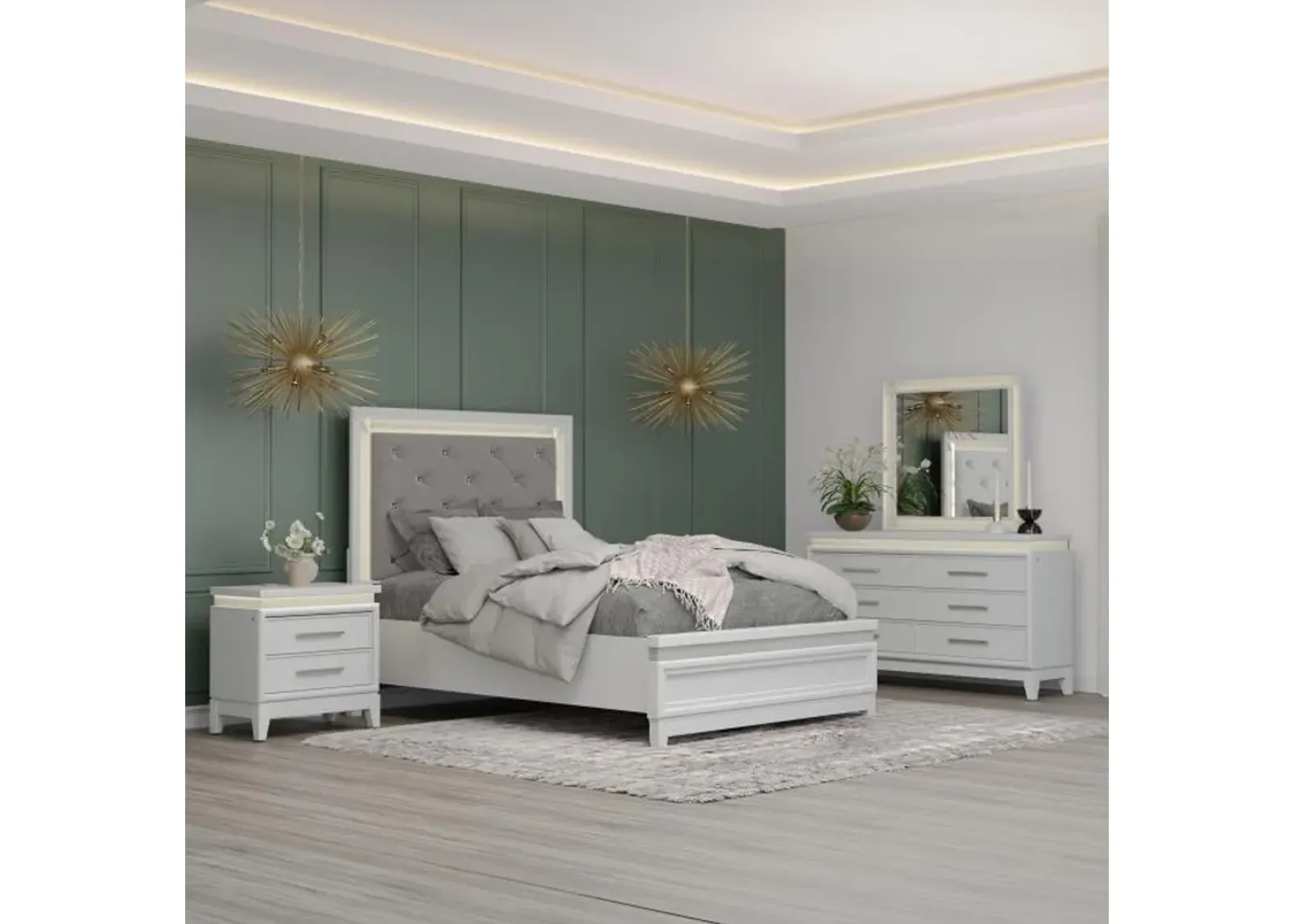 Danica Bedroom Set with LED Lights