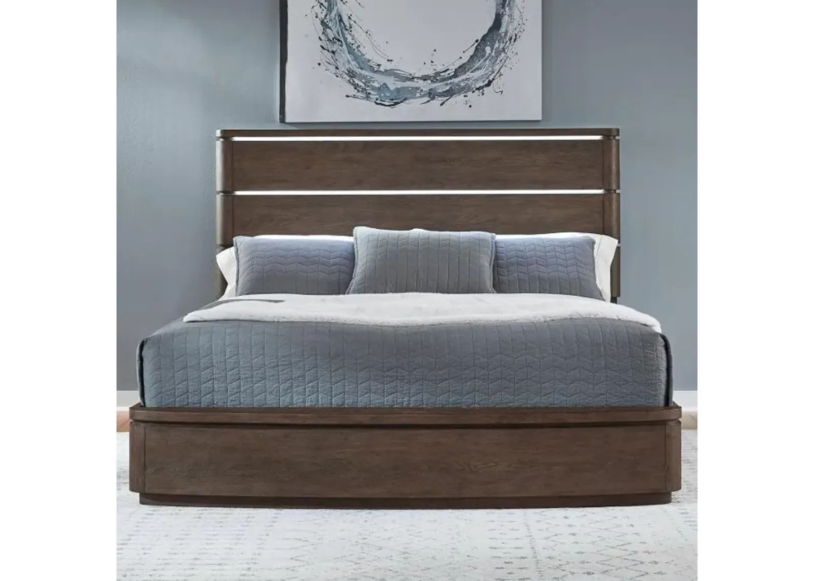 Sorella - New! Eastern King Bed with Lights