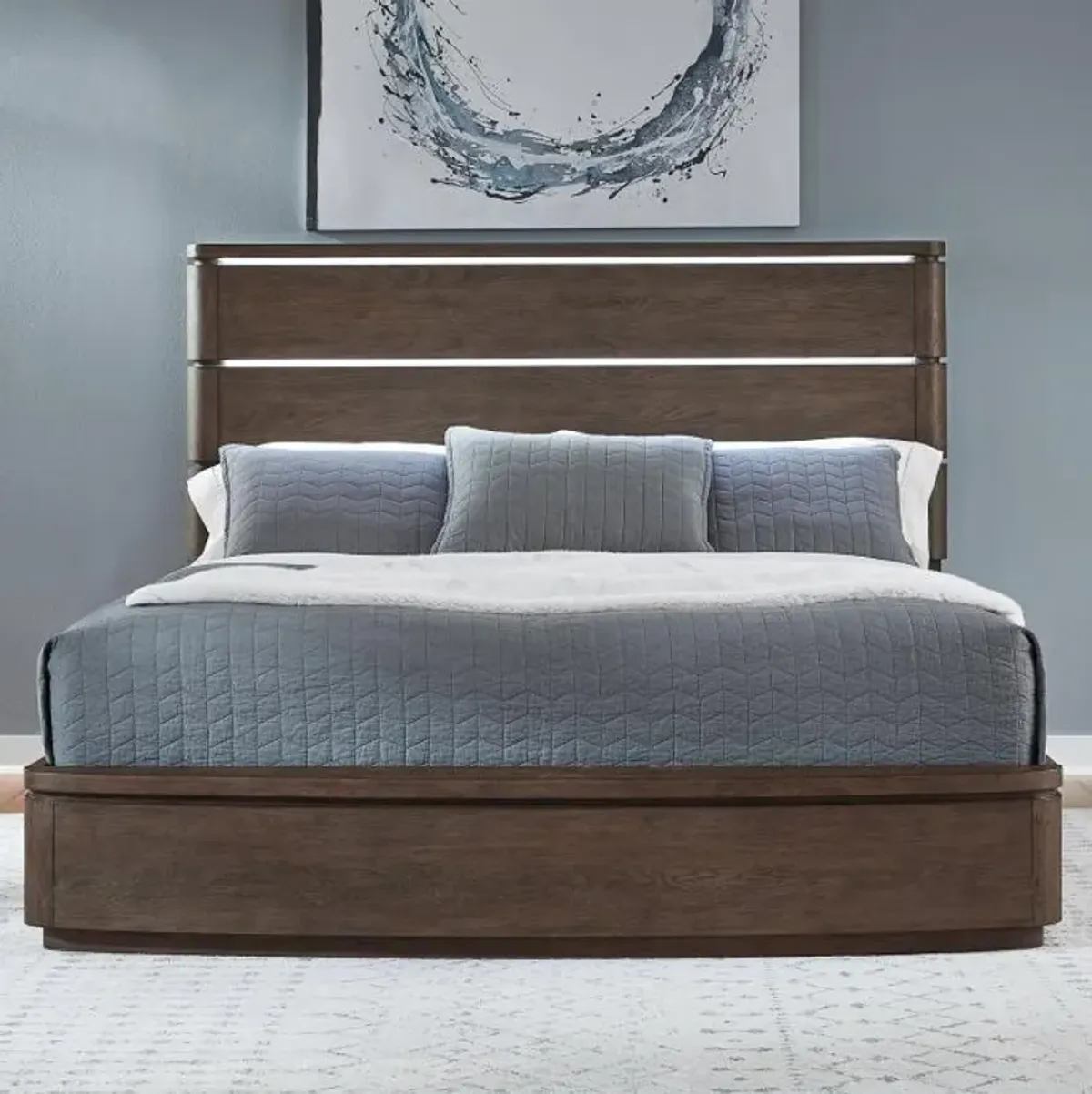 Sorella - New! Eastern King Bed with Lights