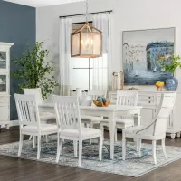 East Bay 7pc Dining Set: Dining Table, 2 Arm Chairs & 4 Side Chairs