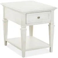 East Bay White End Table