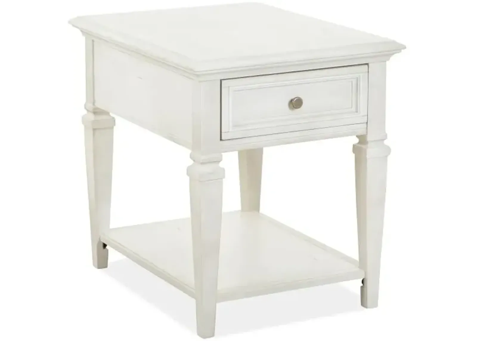 East Bay White End Table