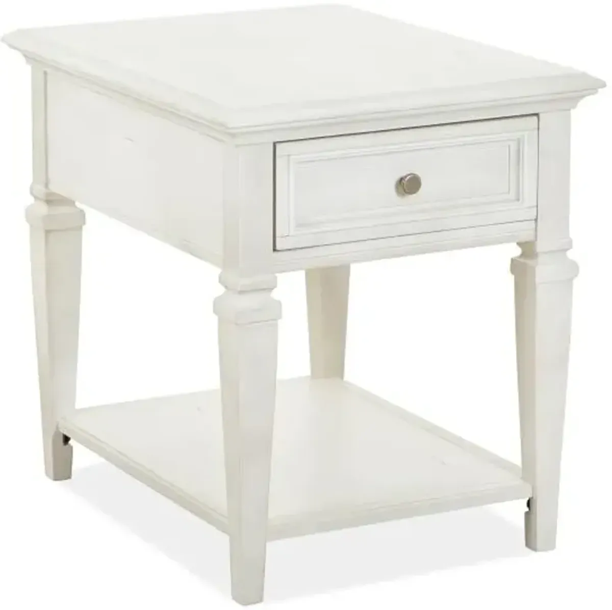 East Bay White End Table