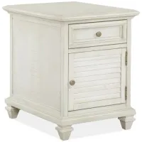 East Bay White Chairside Table