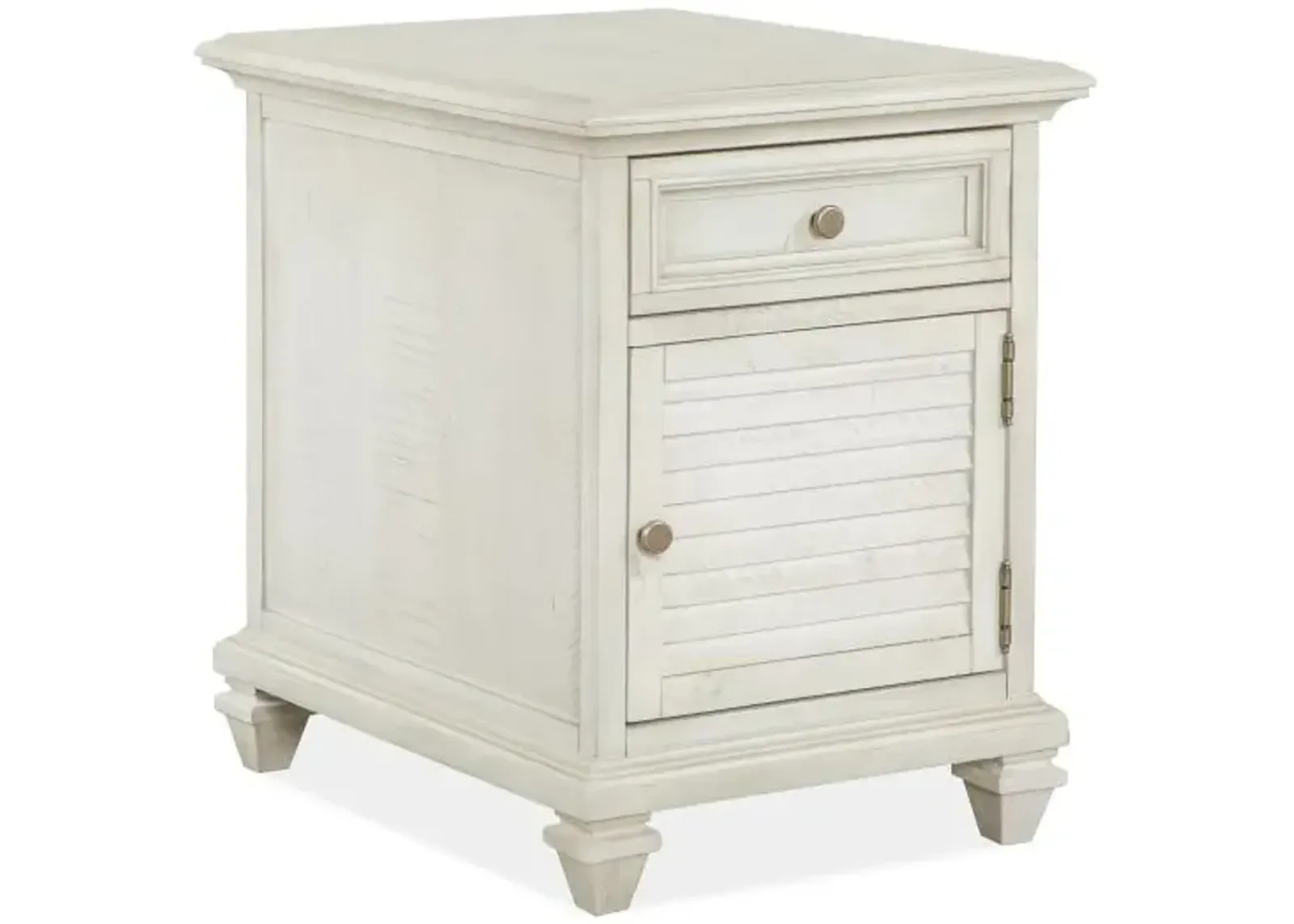 East Bay White Chairside Table