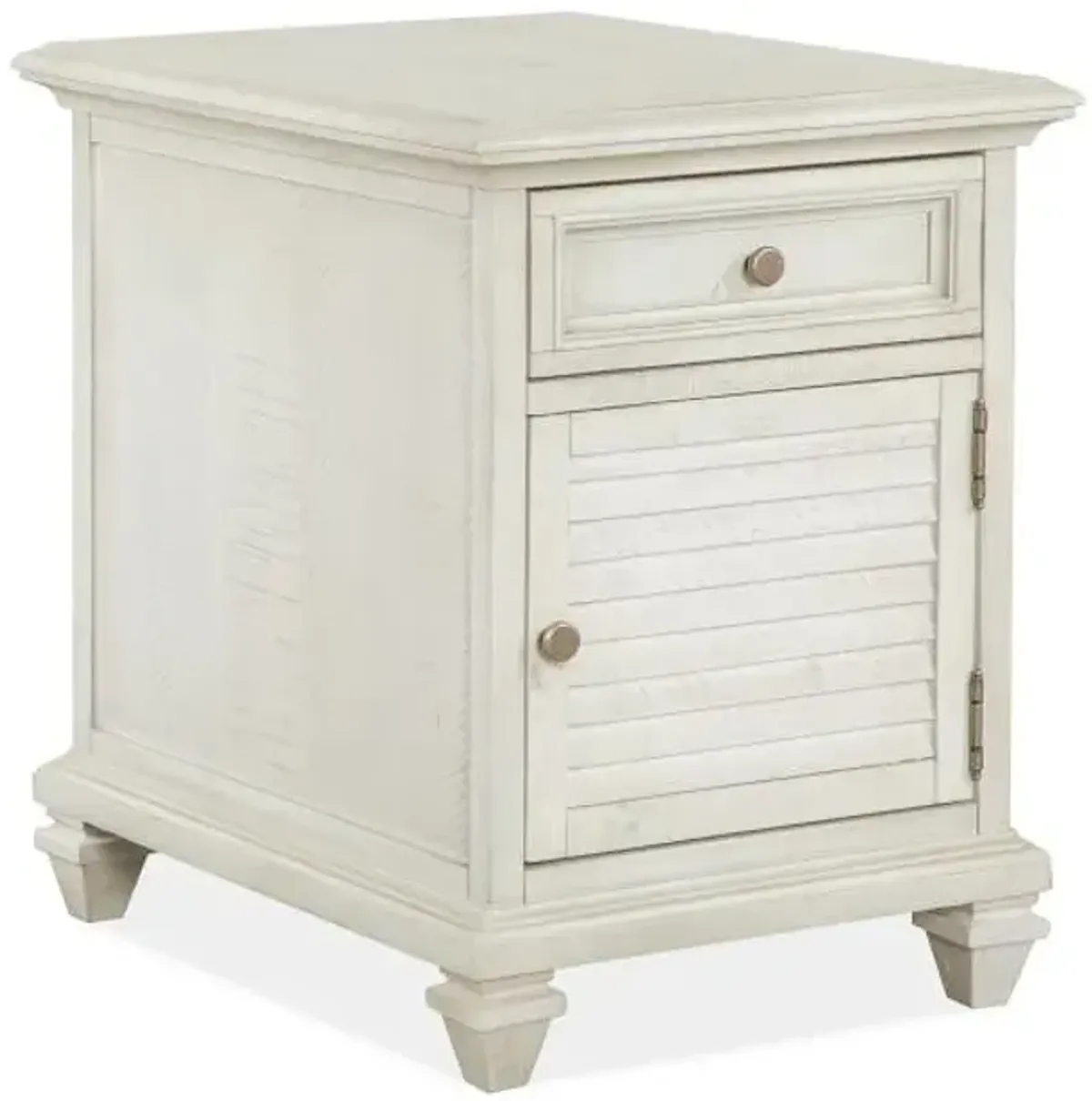 East Bay White Chairside Table