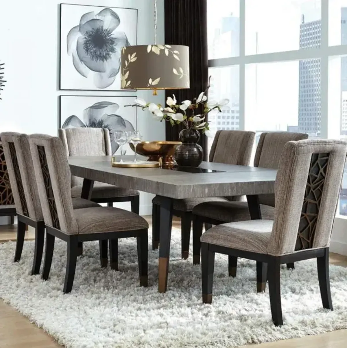 Paramount 5pc Dining Set: Table & 4 Chairs