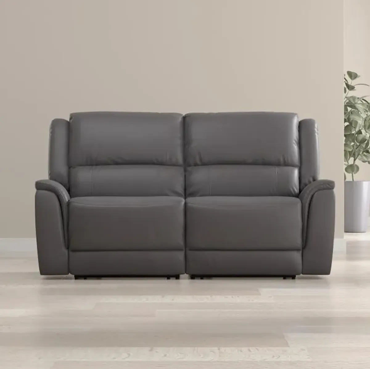 Rockwell Power Leather Loveseat