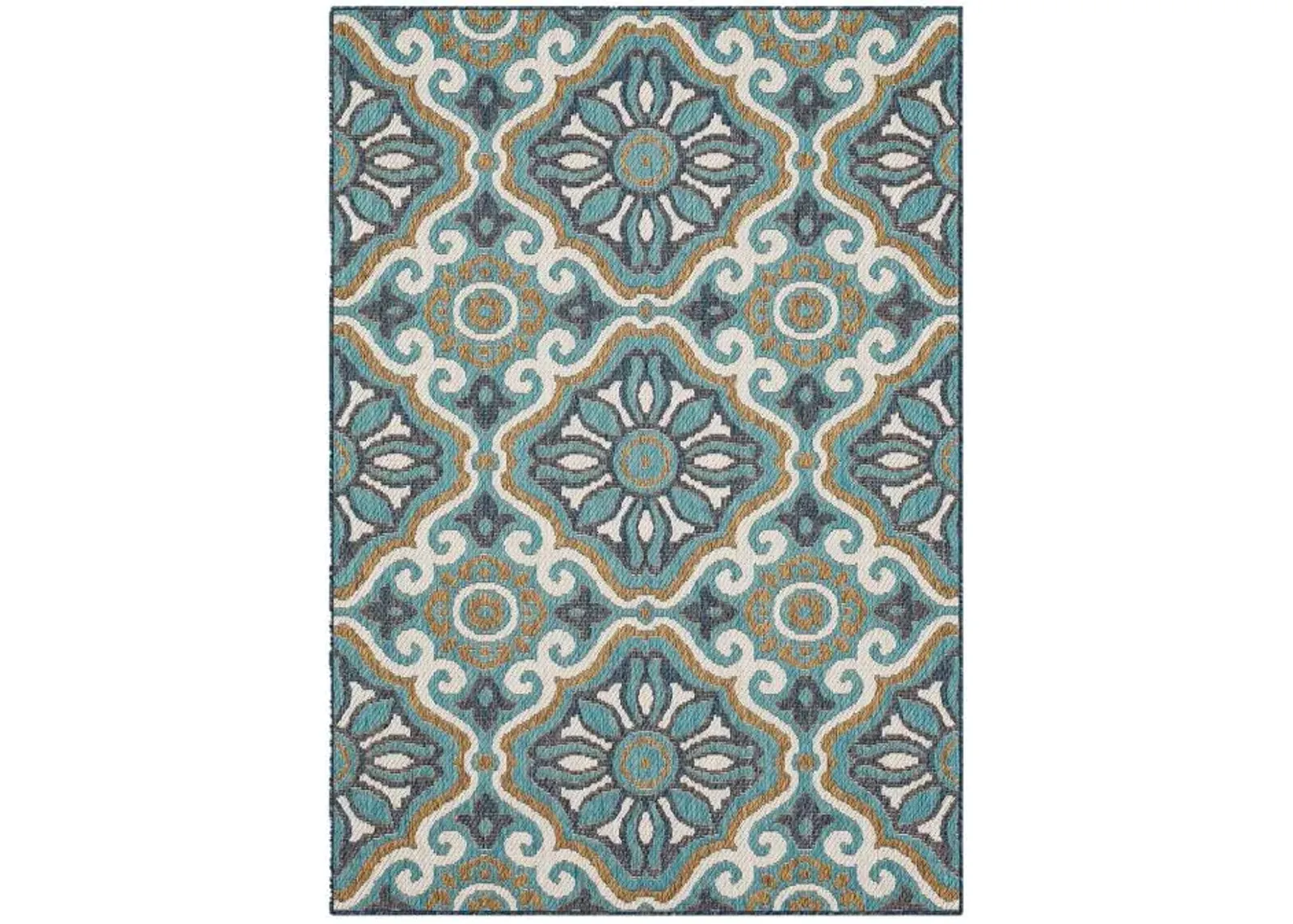 5'x8' Portugal Tile Indoor/Outdoor Rug