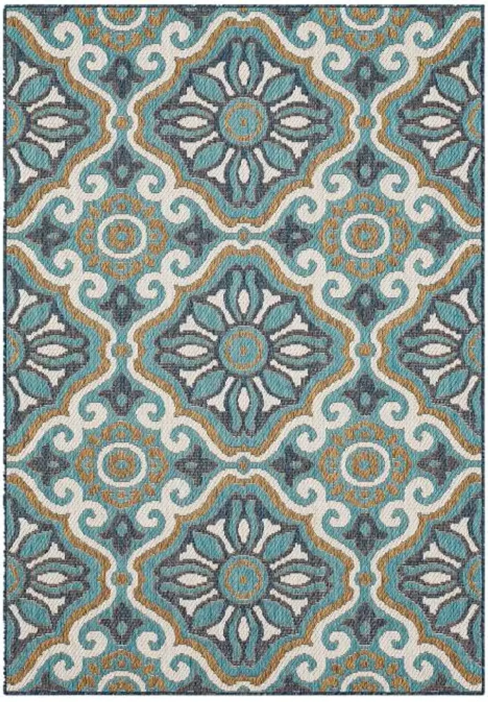 5'x8' Portugal Tile Indoor/Outdoor Rug