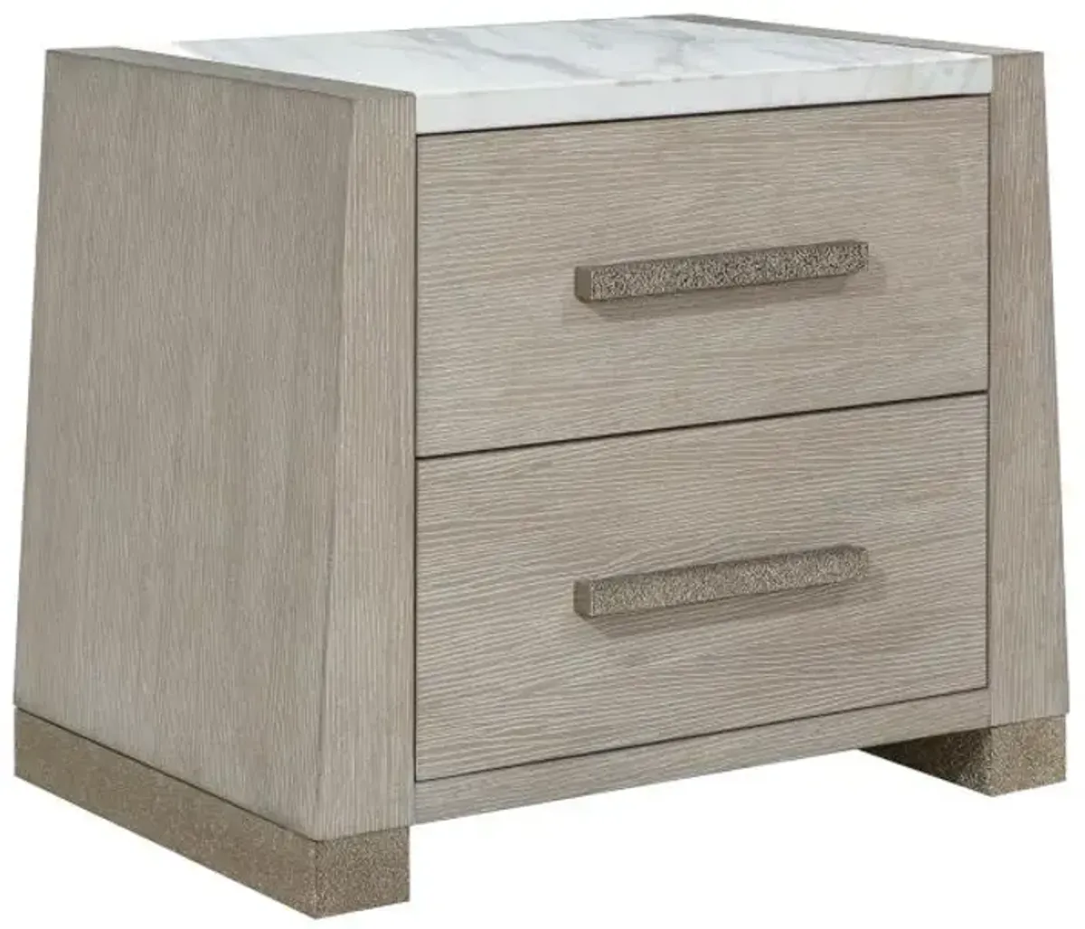 Linden - New! Stone Top Nightstand