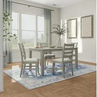Paseo 5pc Dining Set: Table & 4 Chairs